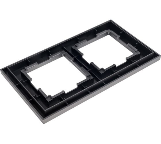 Рамка WERKEL на 2 поста slab (серебро матовый) a062813
