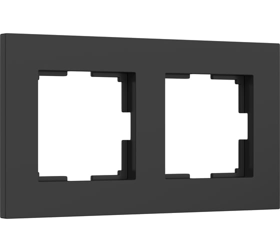 Рамка WERKEL на 2 поста slab (черный матовый) a062800 1