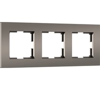 Рамка WERKEL на 3 поста slab (бронза матовый) a062814