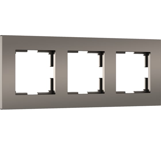 Рамка WERKEL на 3 поста slab (бронза матовый) a062814