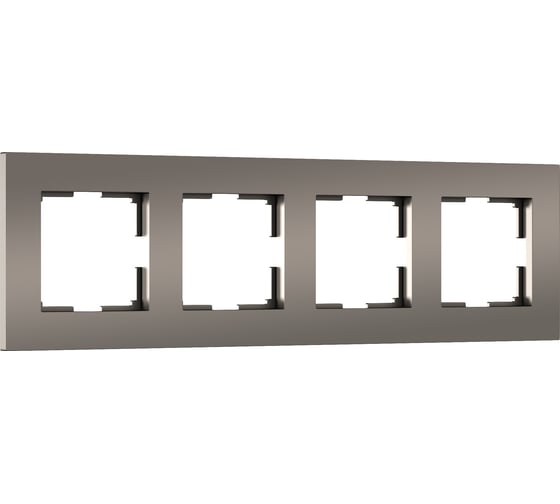 Рамка WERKEL на 4 поста slab (бронза матовый) a062816 1