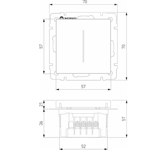 Умный сенсорный диммер WERKEL (белый) a063593