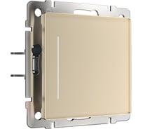Сенсорный выключатель WERKEL одноклавишный с подсветкой (шампань) a063603