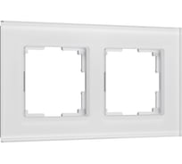Рамка WERKEL на 2 поста senso (белый, стекло soft-touch) a064565