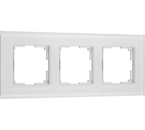Рамка WERKEL на 3 поста senso (белый, стекло soft-touch) a064566