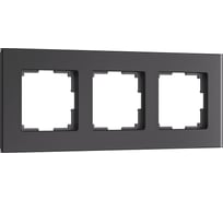 Рамка WERKEL на 3 поста senso (черный, стекло soft-touch) a064574