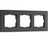 Рамка WERKEL на 3 поста senso (черный, стекло soft-touch) a064574 1