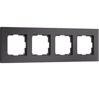 Рамка WERKEL на 4 поста senso (черный, стекло soft-touch) a064575