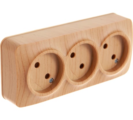 Розетка IONICH 3-ая б/з сосна 1455