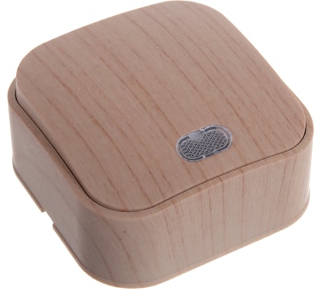 Выключатель IONICH 1 кл. с подсветкой сосна 1435