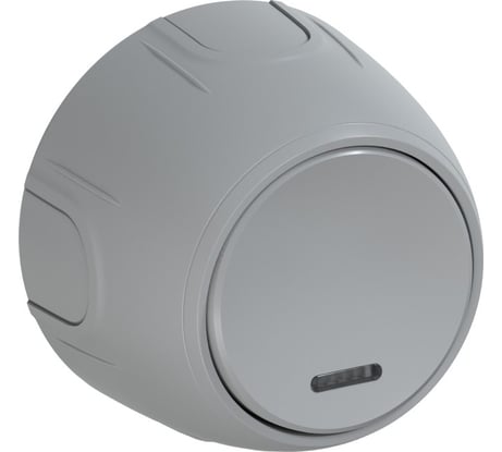 Накладной выключатель OneKeyElectro (наружный) одинарный Rotondo с подсветкой, цвет серый. 7700864