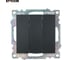 3-клавишный выключатель STEKKER (механизм), gls10-7108-05, 250v, 10а, серия катрин, черный, 49172 8
