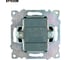 3-клавишный выключатель STEKKER (механизм), gls10-7108-05, 250v, 10а, серия катрин, черный, 49172 11