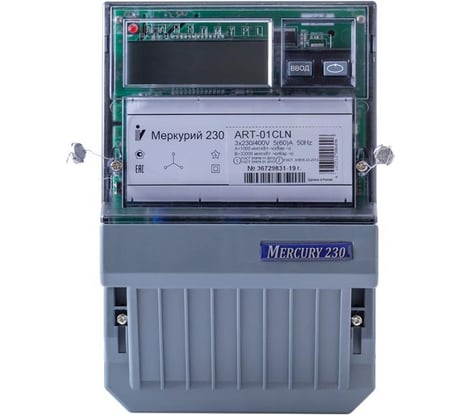 Электросчетчик Инкотекс Меркурий 230 ART-02 СLN 3х230/400В, 10 100 А 230ART02СLN