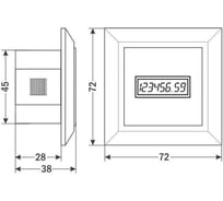 Счетчик времени наработки DELTAKIP Delta-Kip DK-HM-8L, черный, 110-240VAC DK-A0000008