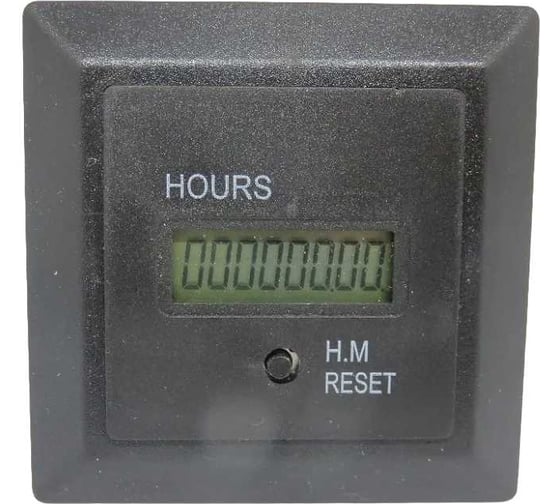 Счетчик времени наработки DELTAKIP Delta-Kip DK-HM-8L с кнопкой сброс, черный 10-60VD DK-A0000009