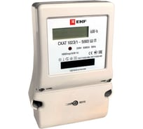 Счетчик электрической энергии EKF PROxima СКАТ, 102Э/1 - 5 60 Ш П, SQ 10203P