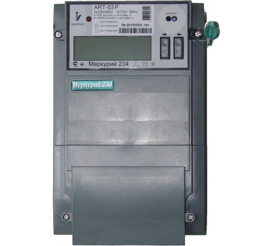 Электросчетчик Инкотекс Меркурий  234 ART-03 P 3х230/400В, 5А, 0.5S/1.0 Мн.т. 234ART03PR
