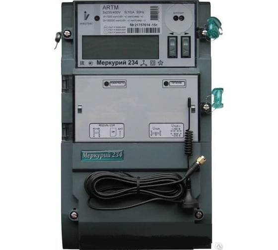 Электросчетчик Инкотекс Меркурий 234 PB.G 3х230/400В, 10А, Мн.т. опт. 234ARTM02PBR.G