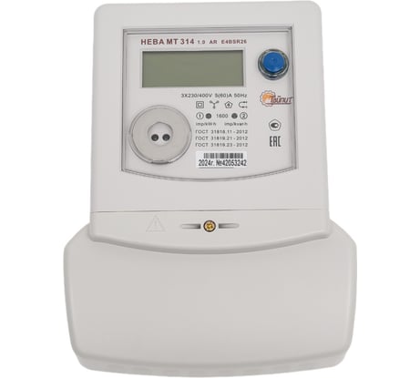 Счетчик электроэнергии ТАЙПИТ НЕВА МТ 314 1.0 AR E4BSR26 6120065