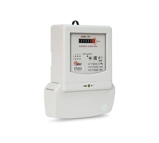 Счетчик электроэнергии Тайпит НЕВА 301 3Ф 1S0 230V 5-100A 6050436