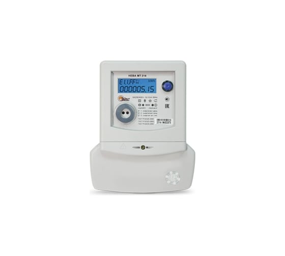 Счетчик электроэнергии Тайпит НЕВА МТ 314 1.0 AR 3Ф E4SR 230V 5-60А 02 регион Башкортостан 6115564
