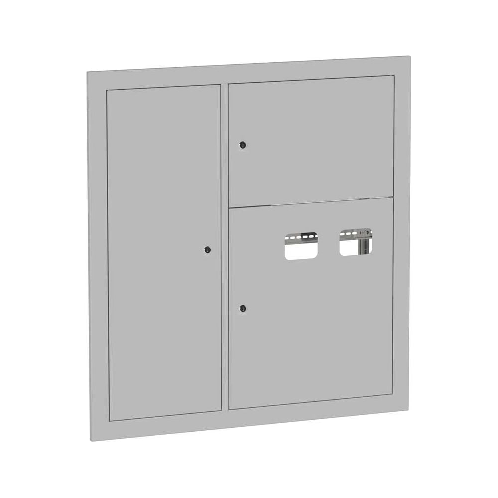 Этажный щит EKF 2 кв. RAL9003 со слаботочным отсеком слева ...