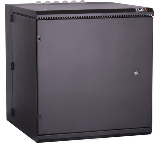 Настенный двухсекционный шкаф TLK 19, 6U, черный TWM-066060-M-BK 1