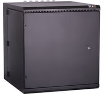 Настенный двухсекционный шкаф TLK 19, 15U, черный TWM-156060-M-BK