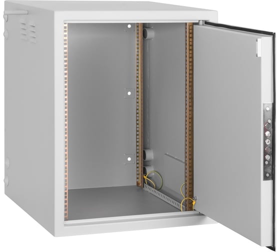 Настенный антивандальный шкаф TLK 19, 15U, серый TWS-156054-M-GY