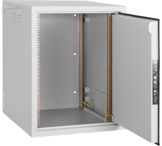Настенный антивандальный шкаф TLK 19, 12U, серый TWS-126065-M-GY