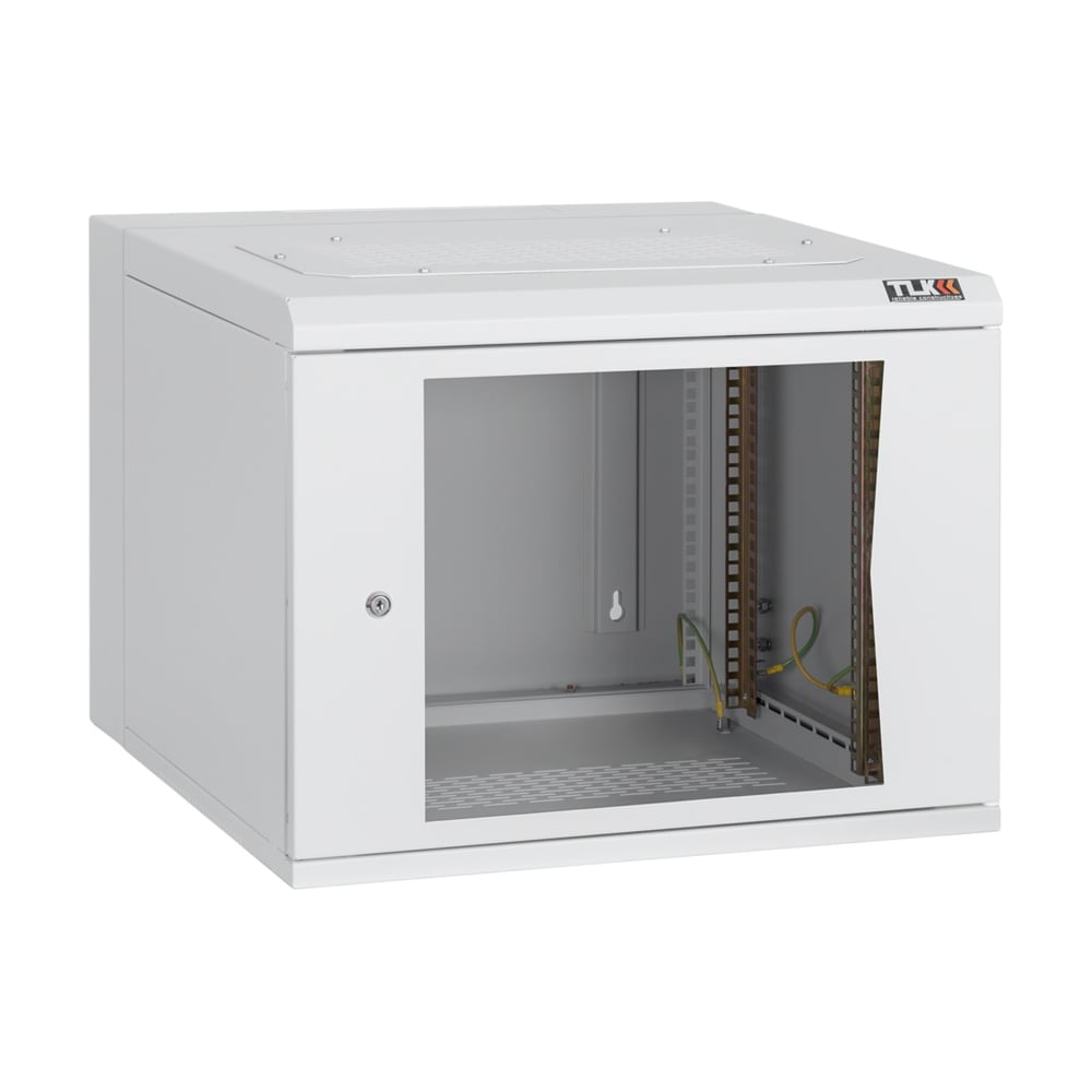 Настенный двухсекционный шкаф TLK 19, 15U, серый TWA-156062-G-GY ...