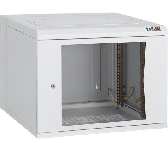 Настенный двухсекционный шкаф TLK 19, 18U, серый TWA-186062-G-GY 1