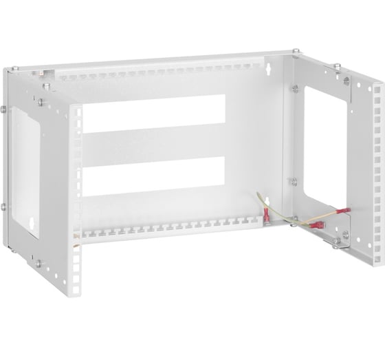 Настенная регулируемая монтажная рама TLK 19, 6U, серая RAL 7035 TRW-065035-GY 1