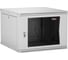 Настенный разборный шкаф TLK 19, 12U, стеклянная дверь, серый TWI-126060-R-G-GY 1