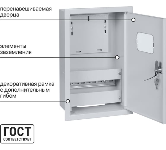 Щит TDM ELECTRIC ЩУРВ-1/12 (437х280х140) Народный SQ0905-2801