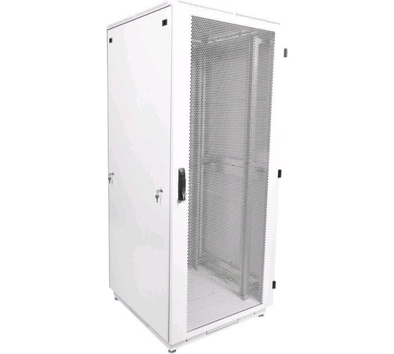Серверный напольный шкаф ЦМО ШТК-Э, IP20, 18U, 920x600x600 мм (ВхШхГ), дверь: перфорация, задняя дверь: перфорация, боковая панель: сплошная, разборный, цвет: серый, ШТК-Э-18.6.6-44АА 1