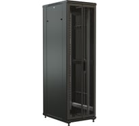 Напольный 19-дюймовый шкаф WRline WR-TT-2766-DD-RAL9004 27U, 1388x600x600 мм (ВхШхГ), передняя и задняя распашные перфорированные двери (75%), цвет черный (RAL 9004) разобранный 520178