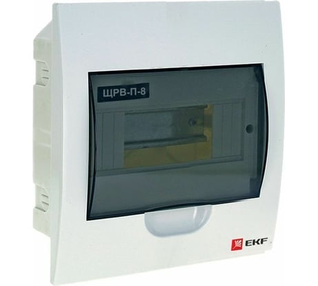 Распределительный встраиваемый щит EKF ЩРв-П-8 IP40 пластиковый pb40-v-8