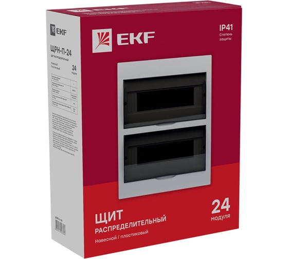 Распределительный навесной щит EKF ЩРН-П-24 IP41 PROxima pb40-n-24