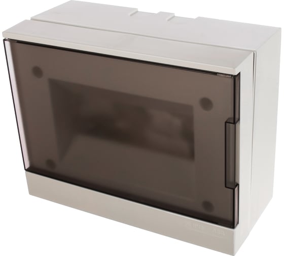 Навесной бокс ABB ЩРн-П-8М серая дверь Basic E с клеммами 1SZR004002A2203