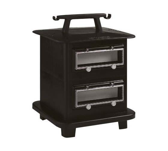 Оранжевый бокс ABL из резины 370x486x370 mm с 2 окошками и DIN-рейкой на 2х12 модулей, IP44 B 78.12