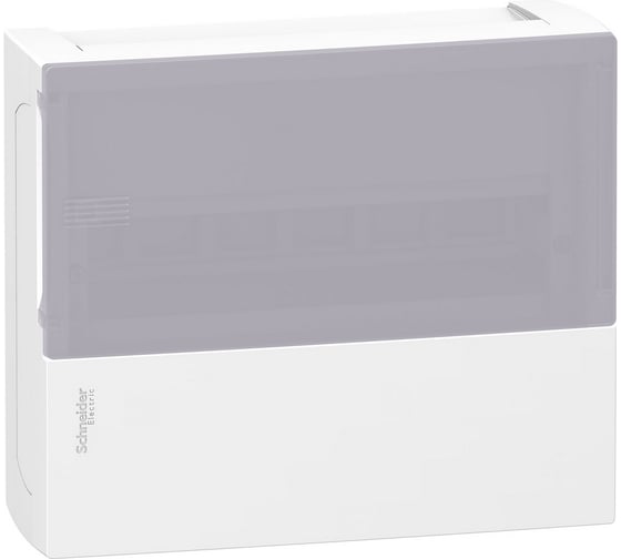 Навесной бокс Systeme Electric Mini Pragma New 1ряд/12мод., прозрачная дверь SE MIP12112S 1