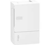 Навесной бокс Systeme Electric Mini Pragma New 1ряд/4мод., белая дверь SE MIP12104