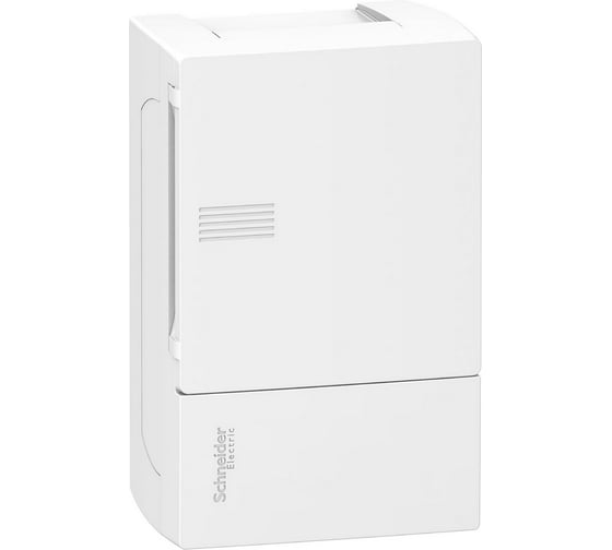Навесной бокс Systeme Electric Mini Pragma New 1ряд/4мод., белая дверь SE MIP12104 1