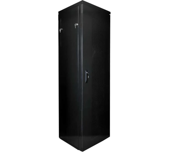 Телекоммуникационный шкаф КДДС на 42u, 600x600 мм, с перфорацией черный ral 9005 УТ-00001098