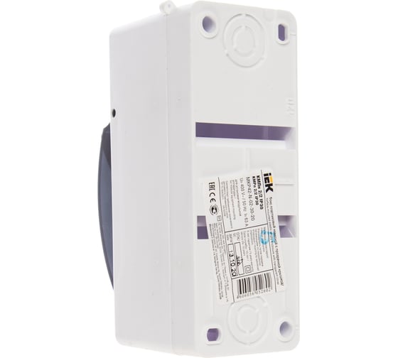 Бокс IEK ОП КМПн 2/2 на 2 модуля IP30 ИЭК MKP42-N-02-30-20