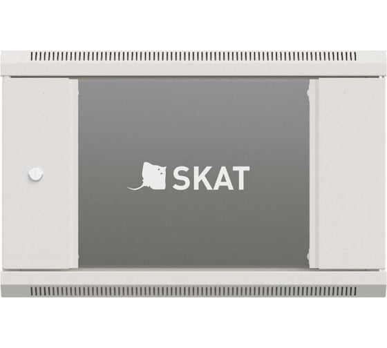 Телекоммуникационный настенный шкаф SKAT TB-6W645GF-G 6U, 600x450x370 мм, дверь стеклянная 4410