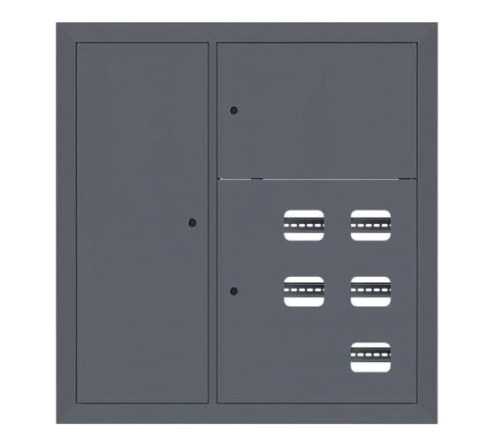 Этажный щит EKF 5 кв, слаботочка слева RAL7024, 1000x950x150, PROxima mb29-v-5z-ral7024 1