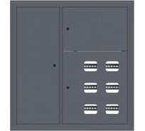 Этажный щит EKF 6 кв, слаботочка слева RAL7024, 1000x950x150, PROxima mb29-v-6z-ral7024